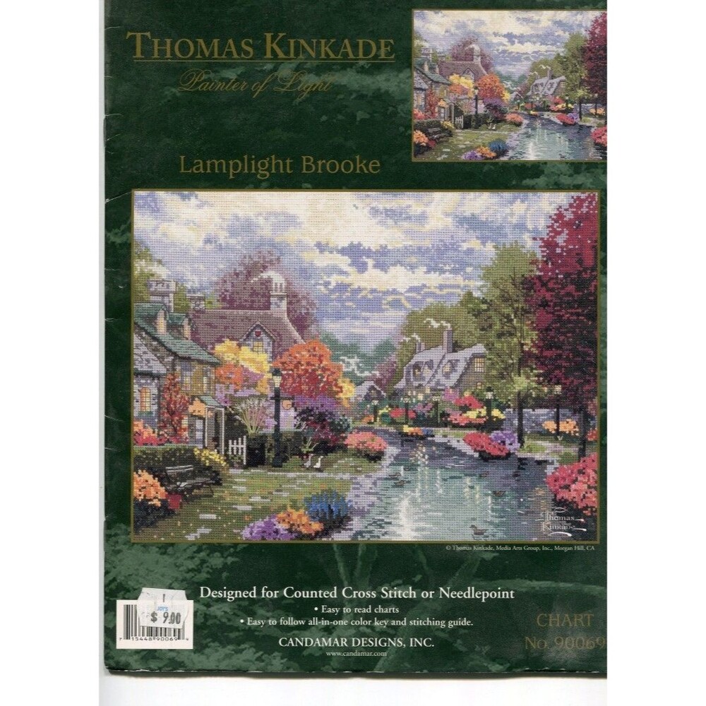 Cross Stitch Chart - Candamar Designs - Lamplight Bridge - FREE SHIP